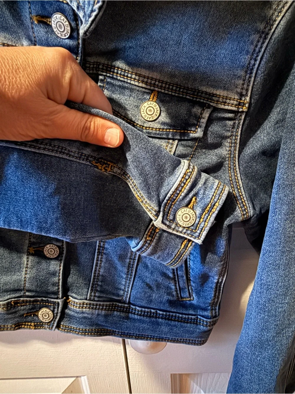 Cat & Jack Size Medium (8) Jean Jacket NWT Medium Wash